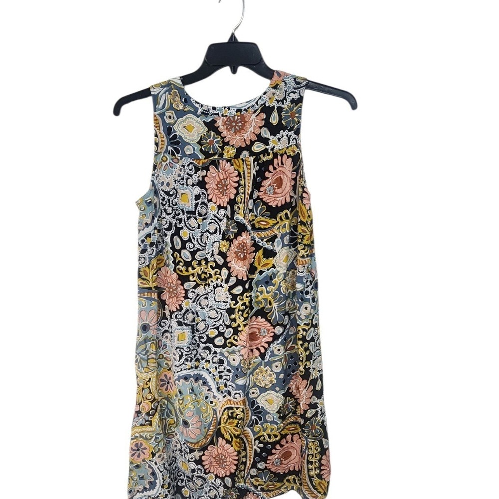 Loft Outlet Sleeveless Shift Dress Womens Medium Multicolor Excellent